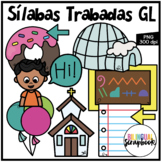 Silabas Trabadas GL Clipart | Blends in Spanish