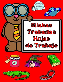 Preview of Silabas Trabadas:  Hojas de Trabajo