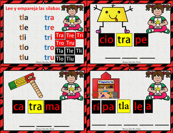 Silabas Trabadas Tr Tl Google Classroom & Google Drive Spanish Forma Palabras