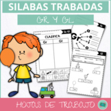 Silabas Trabadas con GR y GL - Spanish Blends - Worksheets