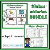 Silabas abiertas / Spanish Open syllables BUNDLE
