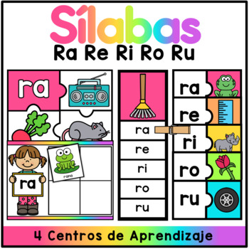 Silabas Con R Ra Re Ri Ro Ru By The Bilingual Rainbow Tpt