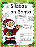Silabas con Santa / Christmas Syllables Cut and Paste in Spanish