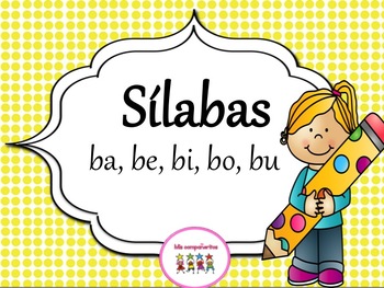 Preview of Sìlabas con la letra b   - ba, be, bi, bo, bu. Con 3 hojas de trabajo diferentes