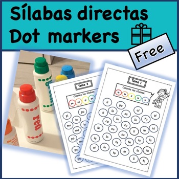 Preview of Sílabas directas - Dot markers