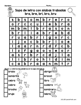 Sopa De Letras Con Silabas Trabadas Buscar Con Google Frankenstein