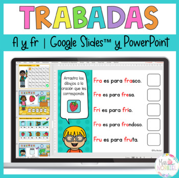 Sílabas trabadas fl y fr for Google Slides™ by Miss Norbiel | TPT