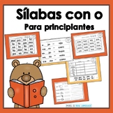 Silabas y palabras con o /  Lectura y escritura / Spanish 