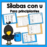Silabas y palabras con u /  Lectura y escritura / Spanish 