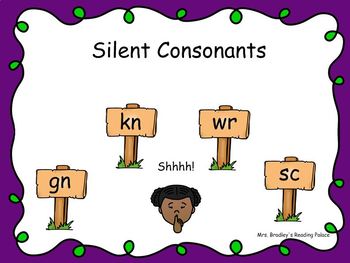 Preview of Silent Consonants Smart Notebook Mini Lesson SC GN KN WR