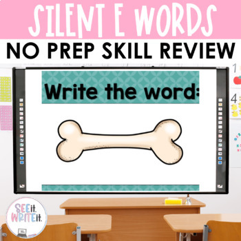 Preview of Silent E Word Practice Activities Magic e Words CVCE Word Practice