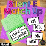 Silent E Match Up Reading Game Kindergarten First and Seco
