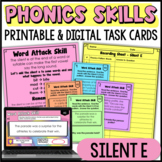 Silent E : Phonics Activities for Older Students - Task Ca