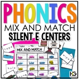 Silent E Phonics Centers and CVCe Reading Fluency Phonics Games