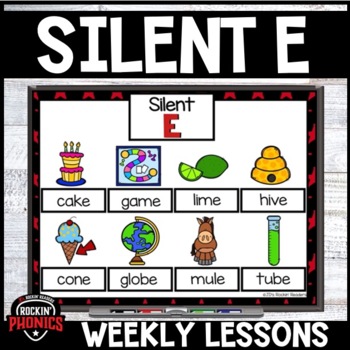 Preview of Science of Reading Silent E | Magic E | Phonics Worksheets | Phonics Games