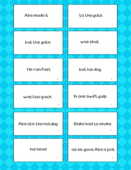 Silent E: Stories, Comprehension and Phrased Sentence Reading Practice