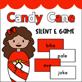 Silent E (VCe) Candy Cane Holiday Themed Phonics Center Ga