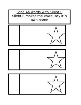 Preview of Silent E Wand Word Printable