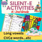 Silent E Worksheets & Activities, Long Vowels, CVCe words,