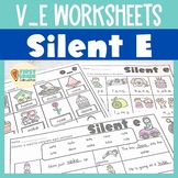 Silent E Worksheets - Long Vowel Silent E - VCE Activities