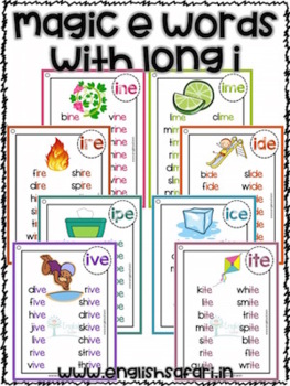 Silent E Word List For Long Vowel I By Englishsafari Tpt