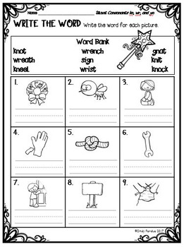 Silent Letters KN WR GN by Reading Teacher's Backpack | TpT