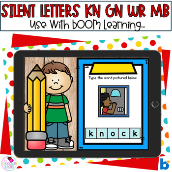 Preview of Silent Letters KN, WR, GN, MB - Phonics - BOOM Cards™