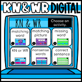 Silent Letters KN and WR Interactive Slides for Google Classroom