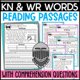 Silent Letters KN and WR Passages with Comprehension Questions