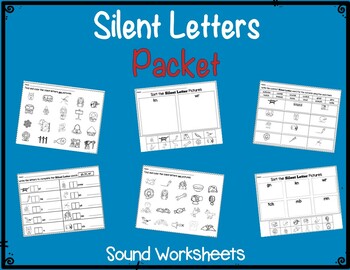 silent letters packet letters pictures words worksheets tpt