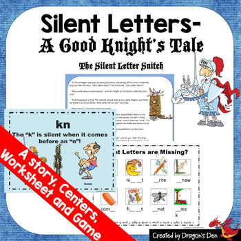 Preview of Silent Letter Blends, Sir Good Knight and the Silent Letter Snitch