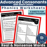 Silent Letters in Advanced Consonants - Phonics Activities