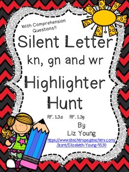 Silent Letters kn, gn, and wr by Pride and Joy in Primary | TpT