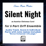 Silent Night for Orff or Marimba Ensemble