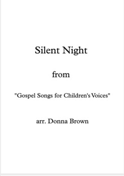 Preview of Silent Night from "Gospel Songs for Children's Voices" -Backing Track in G Major