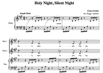Holy Night, Silent Night/ Partner Song/Choir Music/Christmas by Marlypeg Music