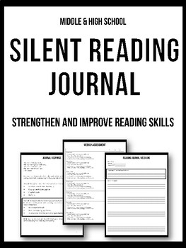 Preview of Silent Reading Journal - Complete Independent Reading Workbook Printable Unit