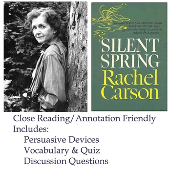 Preview of Silent Spring - Rachel Carson - Rhetorical Devices & Persuasion