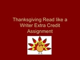 Thanksgiving Reading and Writing Activity