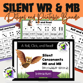 Silent WR & MB Words/Sentences Roll & Read |Phonics Games|