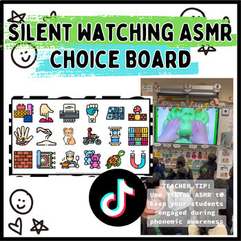 Preview of Silent Watching ASMR Choice Board