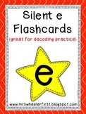 First Grade Phonics: Silent e Flashcards