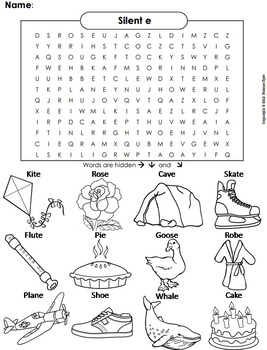 Magic E Word Search Worksheets Teaching Resources Tpt