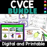 Silent e Printable and Digital Bundle - CVCe Worksheets and more