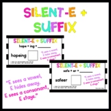 Silent-e + Suffix Activities