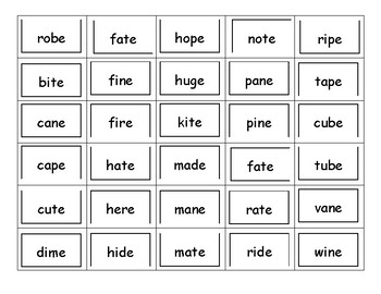 Silent e Word Sort by Super Tutor Tools | Teachers Pay Teachers