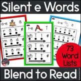 Silent e Words | Blend to Read CVCe Words With Key Word Pictures