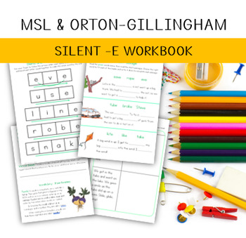 Preview of Silent -e Workbook (All Split Digraphs)