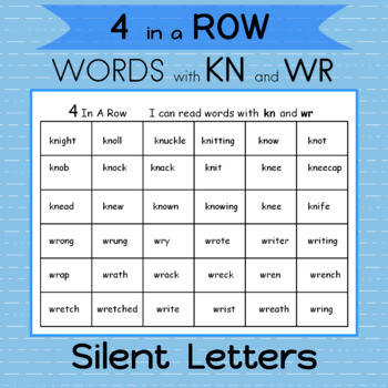 Word Work Silent letters kn and wr 2 Games Roll the dice and read 4 In