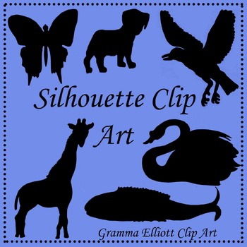 Preview of Silhouette Clip Art Assortment - Animals